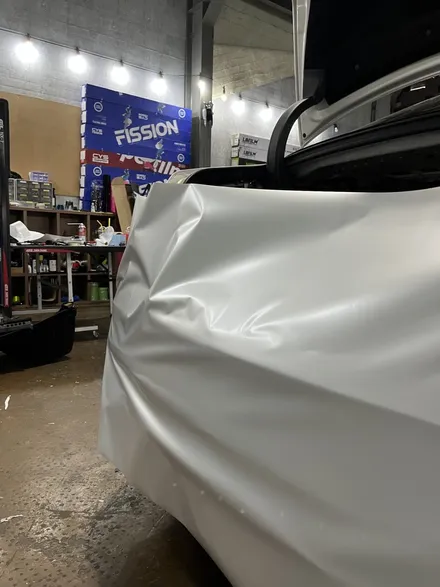 벤츠 W222 S클래스 S63개조 CYS Film Pearl Metal White 펄 메탈 화이트 전체랩핑 작업 안산 바디킷 / 경기 안산