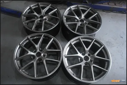 bmw 320d bbs휠 분체도장 휠복원 / 울산 북구