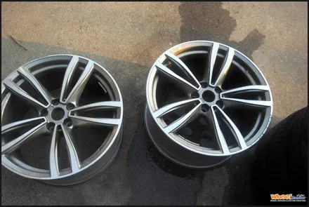 [울산휠수리][휠복원]bmw 740ld 순정 다이아몬드컷팅휠 휠복원 / 울산 북구