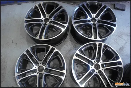 [울산휠][휠수리][휠도색]bmwx4 20인치 순정휠 블랙유광 분체도장 휠도색[휠복원] / 울산 북구