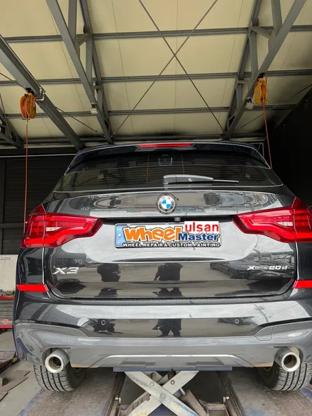 [울산휠마스터][울산휠도색][휠도색맛집]BMW X3 블랙 유광 휠 도색 / 울산 북구