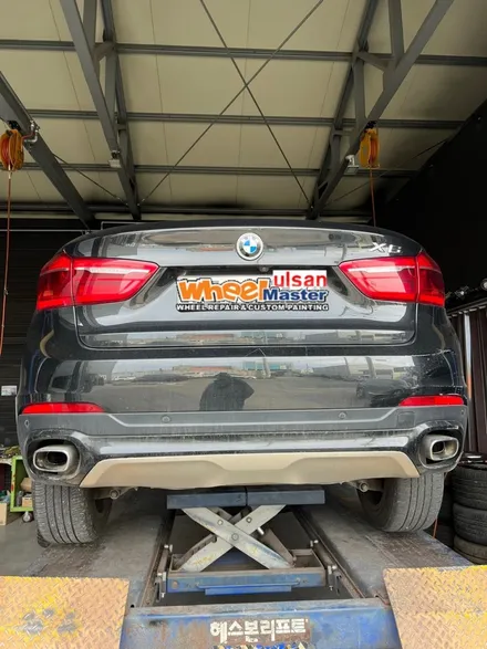 [울산휠마스터][울산휠도색][휠복원도색맛집]BMW X6 휠 블랙유광 도색 / 울산 북구