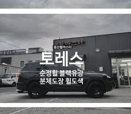 [울산휠마스터] KG모빌리티 토레스 순정휠 블랙유광 분체도장 휠도색 [울산휠도색, 울산휠수리, 울산휠복원] / 울산 북구