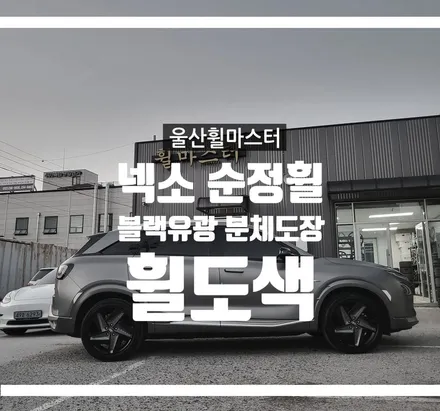[울산휠마스터] 넥소 순정휠 블랙유광 분체도장 휠도색 [울산휠도색, 울산휠수리, 울산휠복원, 울산캘리퍼도색] / 울산 북구