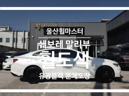 [울산휠마스터] 쉐보레 말리부 유광블랙 분체도장 휠도색 [울산휠도색, 울산휠수리, 울산휠복원, 울산캘리퍼도색] / 울산 북구