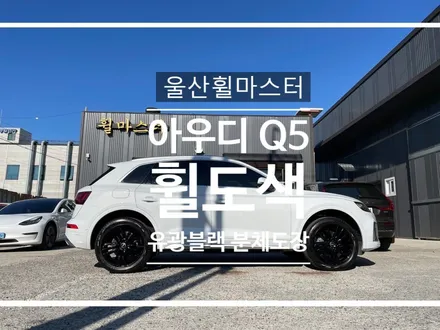 [울산휠마스터] 아우디 Q5 순정휠 유광블랙 분체도장 휠 복원 도색 / 울산 북구