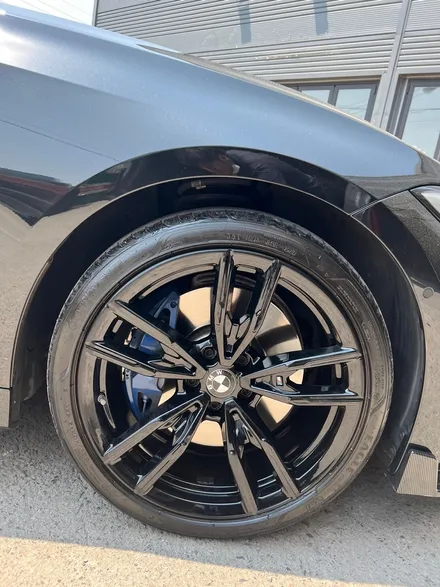 [울산휠마스터][울산휠복원][휠복원맛집]BMW 340I 블랙 유광 휠 도색 / 울산 북구