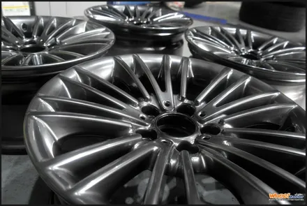 [휠수리][울산휠복원]bmw 520d 순정휠 하이퍼메탈 휠도색 / 울산 북구
