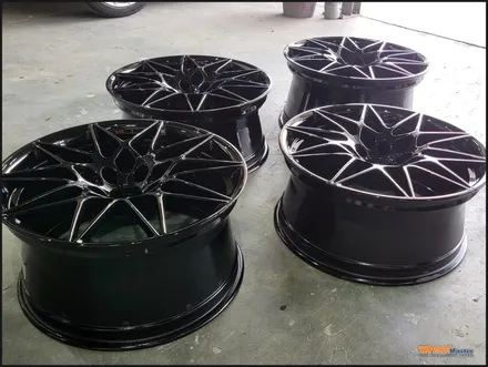 [울산휠도색,휠수리,휠복원] 울산휠마스터 bmw m4 컴페티션 20인치 666m휠 블랙유광 휠도색 / 울산 북구