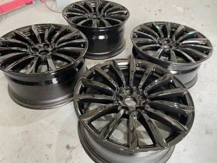 울산휠마스터 BMW 7시리즈 유광블랙 분체도장 휠 복원 도색 / 휠수리 / 울산 북구