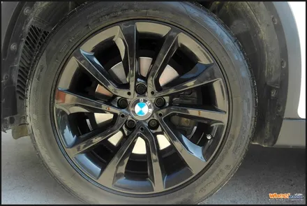[휠도색][울산휠수리]bmw x6 순정휠 블랙유광 휠도색 / 울산 북구