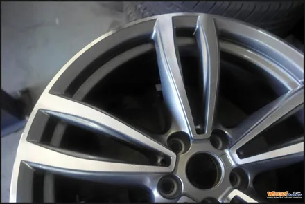 [울산휠수리][휠복원]bmw 740ld 순정 다이아몬드컷팅휠 휠복원 / 울산 북구