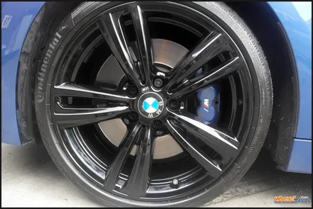 [울산휠도색][휠수리][휠복원]bmw430i컨버터블 순정휠 유광블랙 분체도장 휠도색 / 울산 북구