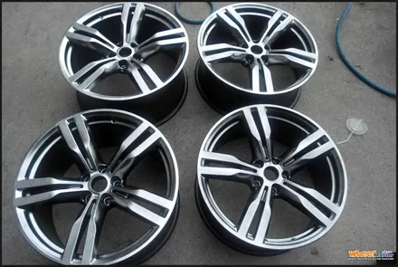 [울산휠도색][휠수리]bmw 760Li 순정휠 하이퍼메탈 분체도장 휠도색[휠복원] / 울산 북구