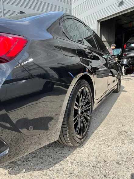 [울산휠마스터][울산휠도색][휠복도색맛집]BMW 3시리즈 휠 블랙유광 도색 / 울산 북구