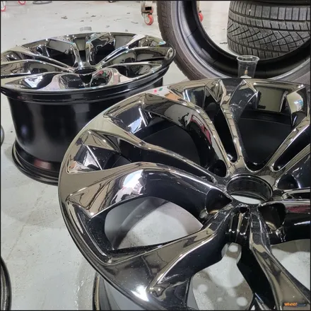 [울산휠도색][휠수리][휠복원] 울산휠마스터 bmw x6 블랙유광 분체도장 휠도색 / 울산 북구