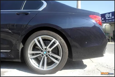 [울산휠수리][휠복원]bmw 740ld 순정 다이아몬드컷팅휠 휠복원 / 울산 북구