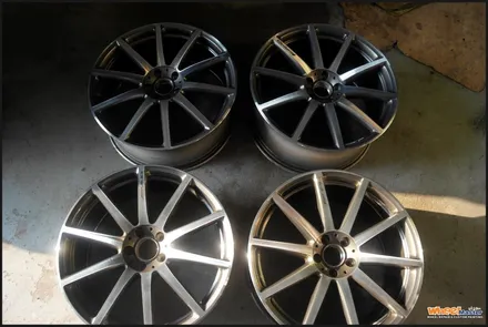 [울산휠수리][휠복원]벤츠w222 s클래스 s63amg 순정휠 다이아몬드컷팅휠수리[휠도색] / 울산 북구