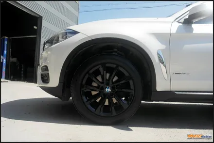 [휠도색][울산휠수리]bmw x6 순정휠 블랙유광 휠도색 / 울산 북구