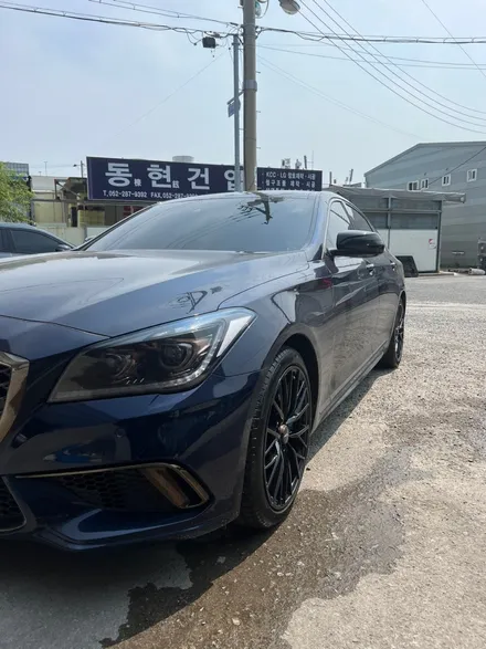 [울산휠마스터][울산휠도색][휠도색맛집]제네시스 G80 스포츠 블랙 유광 휠 도색 / 울산 북구
