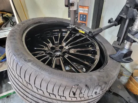 울산 BMW X7 22인치 유광블랙 분체도장 휠 도색 / 울산 휠 복원, 울산 휠 수리 / 울산 북구