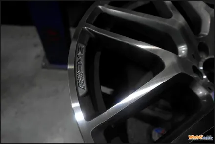 [울산다이아몬드컷팅휠][울산휠수리]벤츠 ml63amg 다이아몬드컷팅휠수리 / 울산 북구