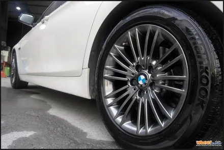 [휠수리][울산휠복원]bmw 520d 순정휠 하이퍼메탈 휠도색 / 울산 북구