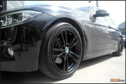 [울산휠튜닝][휠수리]bmw320d 순정휠 블랙유광 휠도색 / 울산 북구
