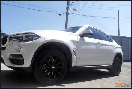 [휠도색][울산휠수리]bmw x6 순정휠 블랙유광 휠도색 / 울산 북구