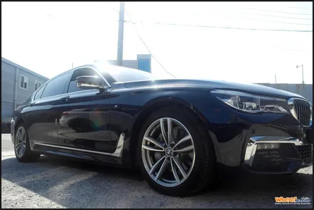 [울산휠수리][휠복원]bmw 740ld 순정 다이아몬드컷팅휠 휠복원 / 울산 북구