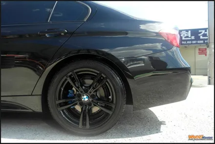 [울산휠수리][울산휠]bmw 320d 순정휠 블랙유광 휠도색 / 울산 북구