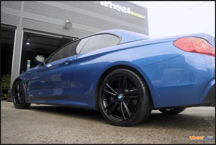 [울산휠도색][휠수리][휠복원]bmw430i컨버터블 순정휠 유광블랙 분체도장 휠도색 / 울산 북구