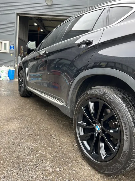 [울산휠마스터][휠도색잘하는집]BMW X6 휠복원, 휠 반무광 블랙 도색 / 울산 북구