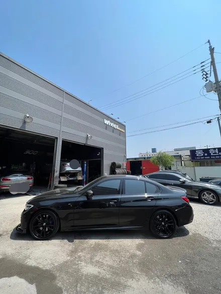 [울산휠마스터][울산휠복원][휠복원맛집]BMW 340I 블랙 유광 휠 도색 / 울산 북구