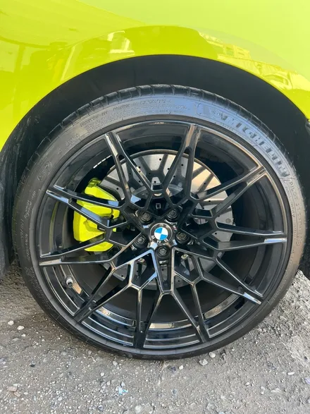 [울산휠마스터][울산휠도색][캘리퍼도색][휠, 캘리퍼 도색맛집]BMW M4 휠 블랙유광 복원 및 캘리퍼 도색 / 울산 북구