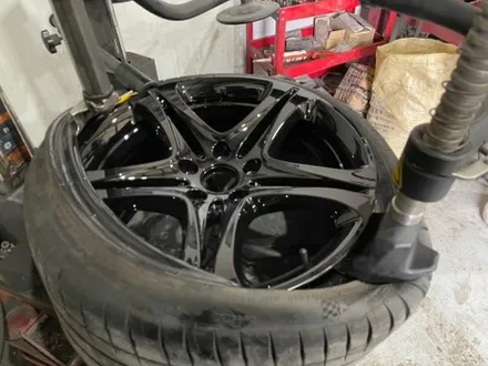 울산휠마스터 BMW 640D 유광블랙 분체도장 휠 복원 도색 / 울산 북구