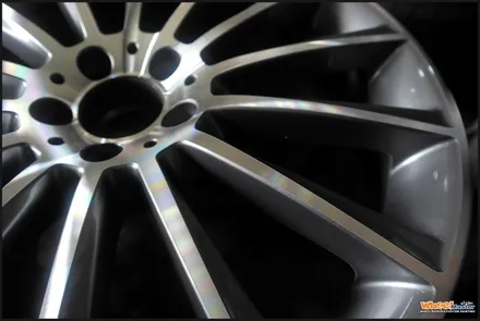 [울산휠수리][휠복원]벤츠 w222 s클래스 순정 다이아몬드컷팅휠수리 / 울산 북구