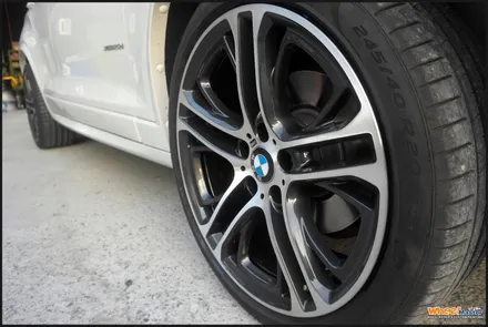 [울산휠수리][휠복원]bmwx4 순정휠 다이아몬드컷팅휠수리[울산휠도색] / 울산 북구
