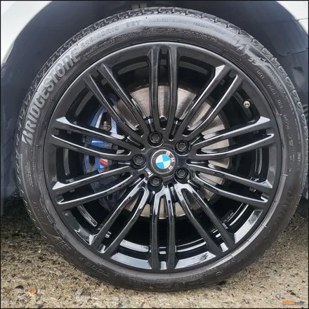 [울산휠][휠수리][휠복원] bmw 530d 순정휠 블랙유광 분체도장 휠도색 휠 복원 / 울산 북구