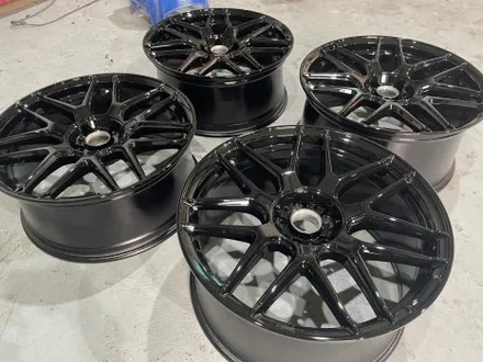 [울산휠마스터] 벤츠 W222 S63AMG 유광블랙 분체도장 휠 복원 도색 / 울산 북구
