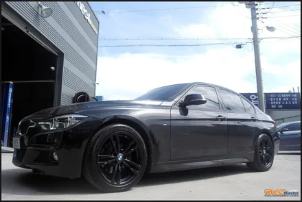[울산휠튜닝][휠수리]bmw320d 순정휠 블랙유광 휠도색 / 울산 북구