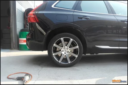 [울산휠][휠수리]볼보 xc60 순정휠 다이아몬드컷팅휠수리[휠복원] / 울산 북구