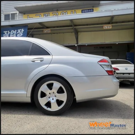 [울산휠복원] 휠마스터의 벤츠 w221 s클래스 순정휠 휠복원 / 울산 북구