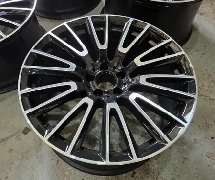 [울산 휠마스터] 벤츠 E53 AMG 하이브리드 순정휠 블랙폴리쉬 휠 만들기 / 울산 북구