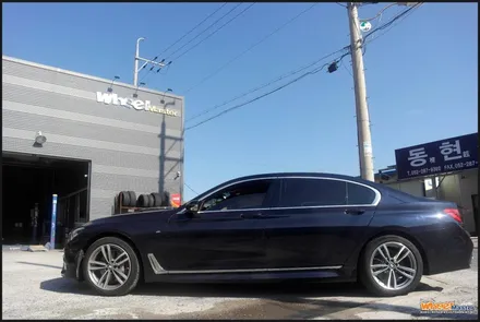[울산휠수리][휠복원]bmw 740ld 순정 다이아몬드컷팅휠 휠복원 / 울산 북구