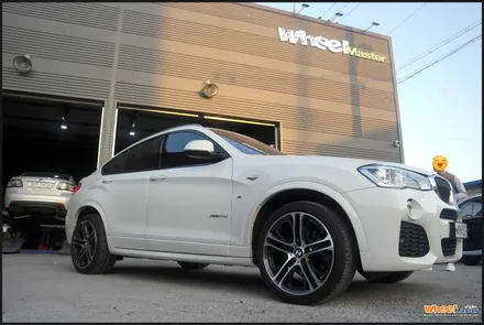 [울산휠수리][휠복원]bmwx4 순정휠 다이아몬드컷팅휠수리[울산휠도색] / 울산 북구