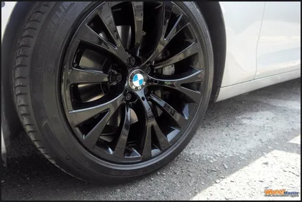 [울산휠도색][휠수리]bmw 5gt 순정휠 블랙유광 분체도장 휠도색[휠복원] / 울산 북구
