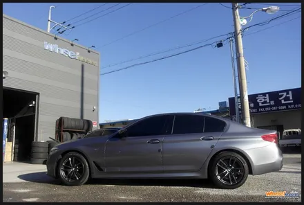 [울산휠수리][휠복원] bmw g30 520d 순정휠 하이퍼메탈 분체도장 휠도색 / 울산 북구