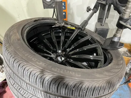 [울산휠도색, 울산휠수리, 울산휠복원] BMW 6GT 순정휠 유광블랙 분체도장 휠도색 / 울산 북구