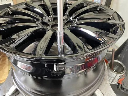 울산휠마스터 BMW 7시리즈 유광블랙 분체도장 휠 복원 도색 / 휠수리 / 울산 북구